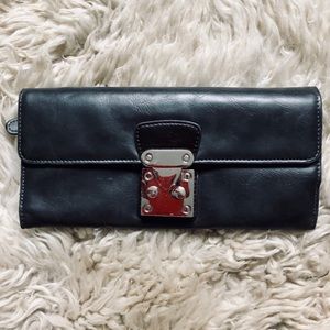*SOLD* Shiraleah Grey Genuine Leather Wallet